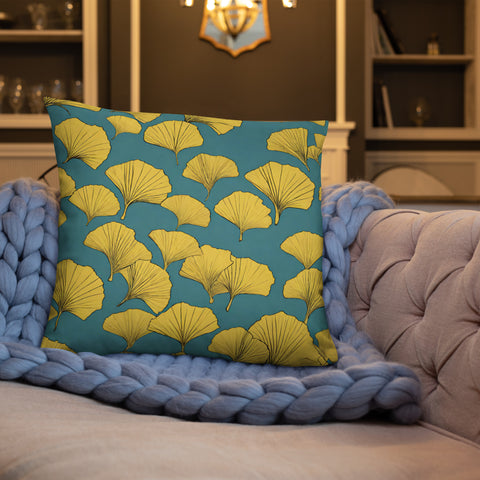 Golden Ginkgo Pillow
