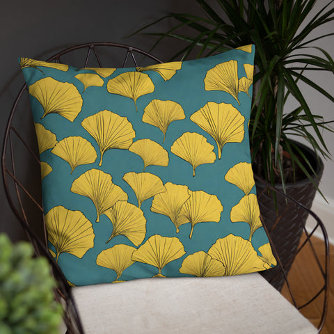 Golden Ginkgo Pillow