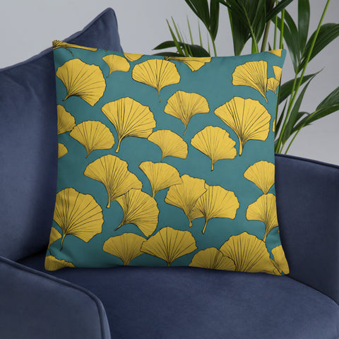 Golden Ginkgo Pillow