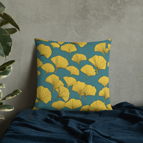 Golden Ginkgo Pillow
