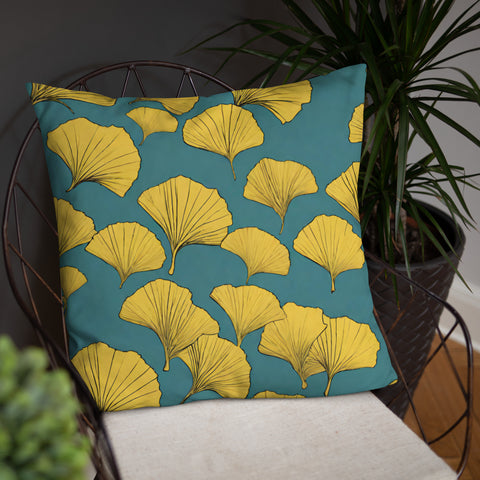 Golden Ginkgo Pillow