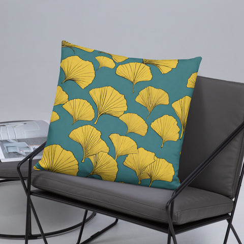 Golden Ginkgo Pillow