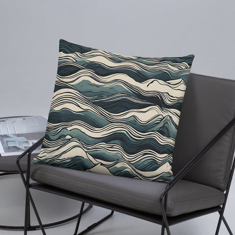 Waves Patterned Pillow
