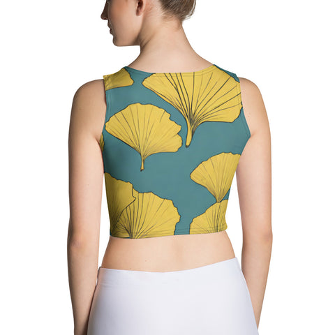 Golden Ginkgo Crop Top