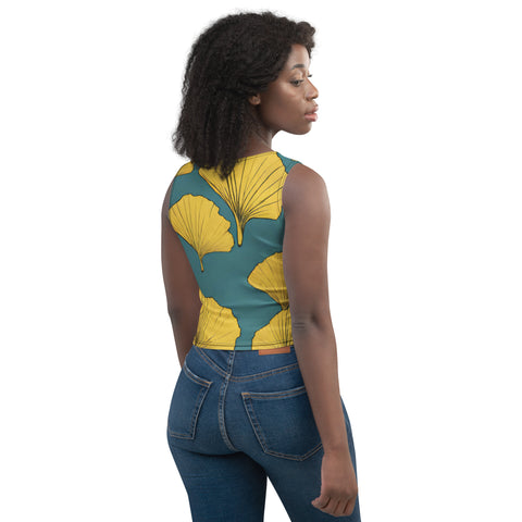 Golden Ginkgo Crop Top