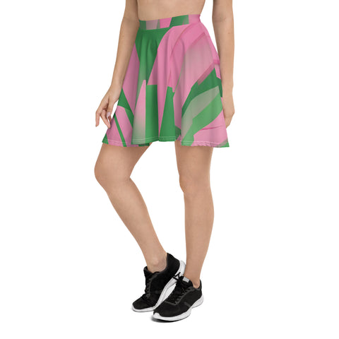 Pink and Green Skater Skirt