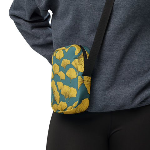 Golden Ginkgo Utility Crossbody Bag