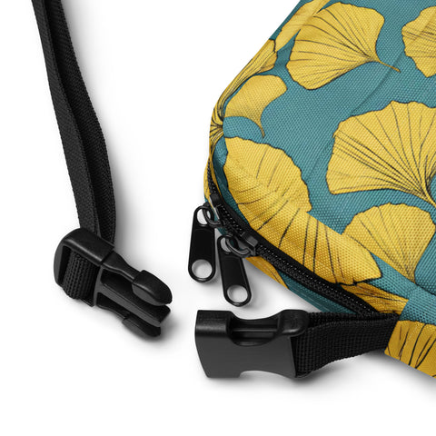 Golden Ginkgo Utility Crossbody Bag