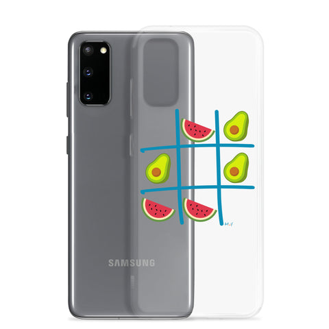 Tic Tac Toe Clear Case for Samsung®