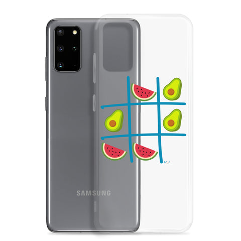 Tic Tac Toe Clear Case for Samsung®