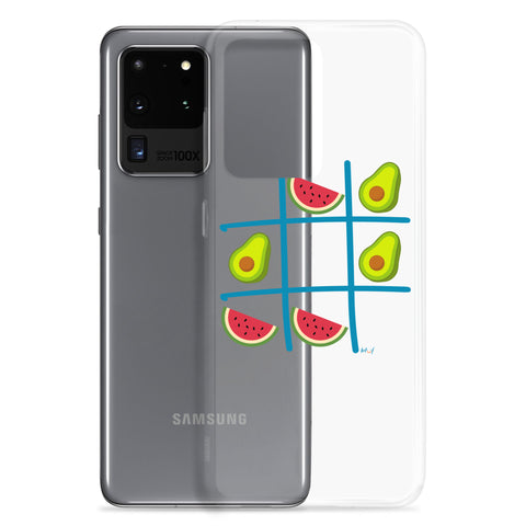 Tic Tac Toe Clear Case for Samsung®