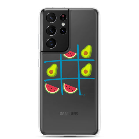 Tic Tac Toe Clear Case for Samsung®