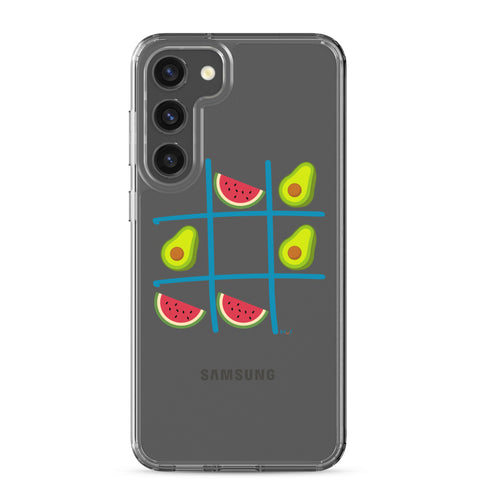 Tic Tac Toe Clear Case for Samsung®