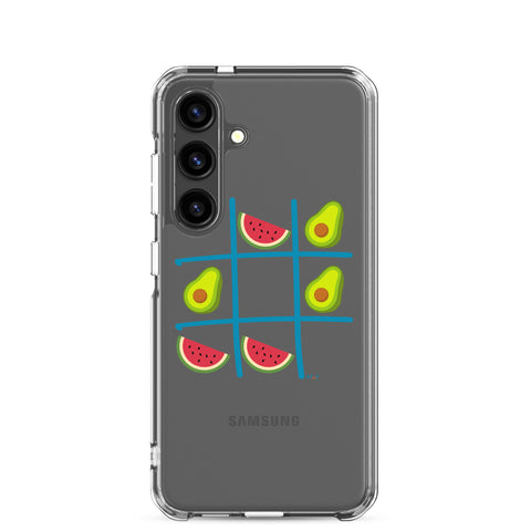 Tic Tac Toe Clear Case for Samsung®
