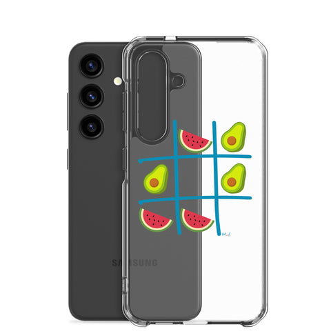 Tic Tac Toe Clear Case for Samsung®