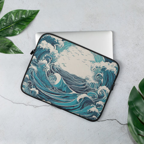 Raging Waves Laptop Sleeve