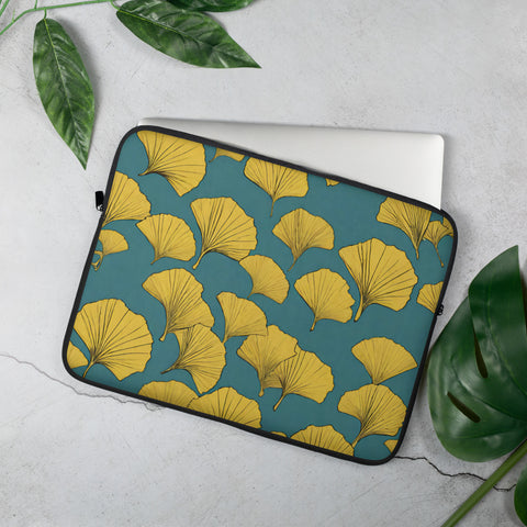 Golden Ginkgo Laptop Sleeve