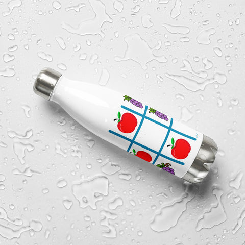 Tic Tac Toe Stainless Steel Water Bottle