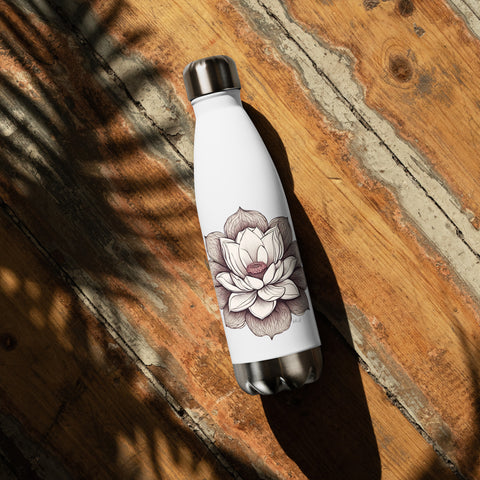 Lotus Stainless Steel Water Bottle