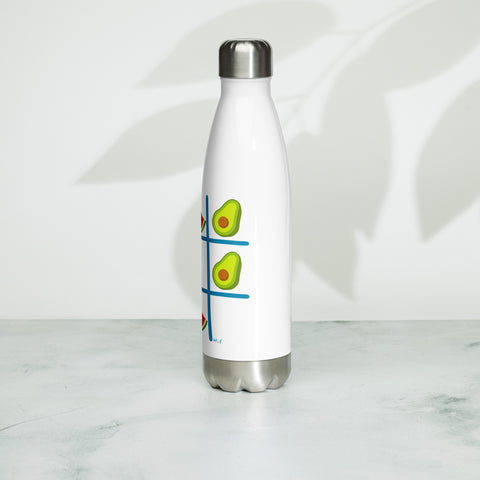 Tic Tac Toe Stainless Steel Water Bottle