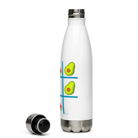 Tic Tac Toe Stainless Steel Water Bottle
