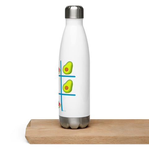 Tic Tac Toe Stainless Steel Water Bottle