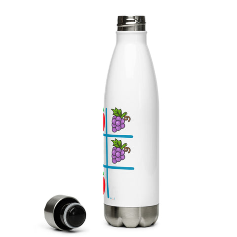 Tic Tac Toe Stainless Steel Water Bottle