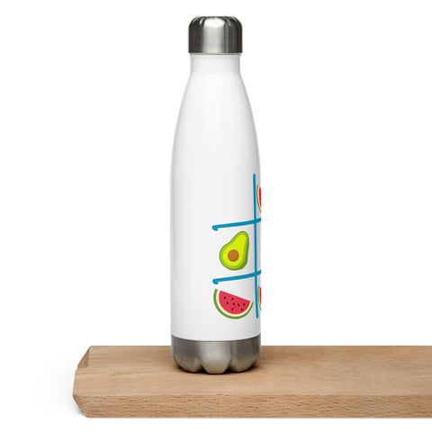 Tic Tac Toe Stainless Steel Water Bottle