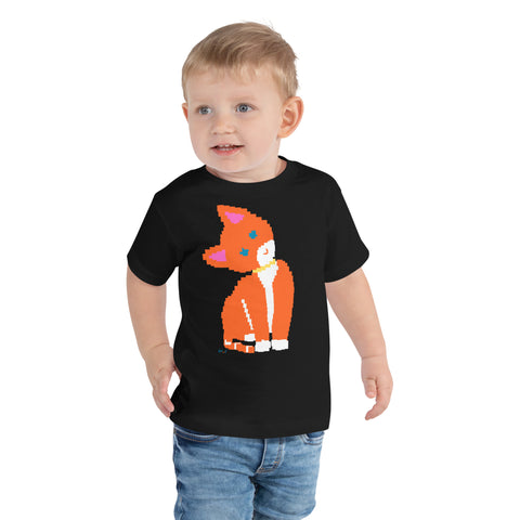 Toddlers Cat Short Sleeve Tee