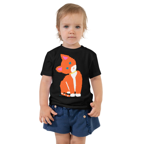 Toddlers Cat Short Sleeve Tee