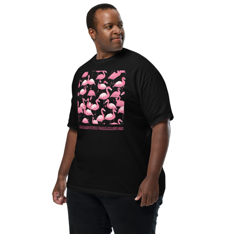 Men's Mingle with Flamingoes Premium T-shirt