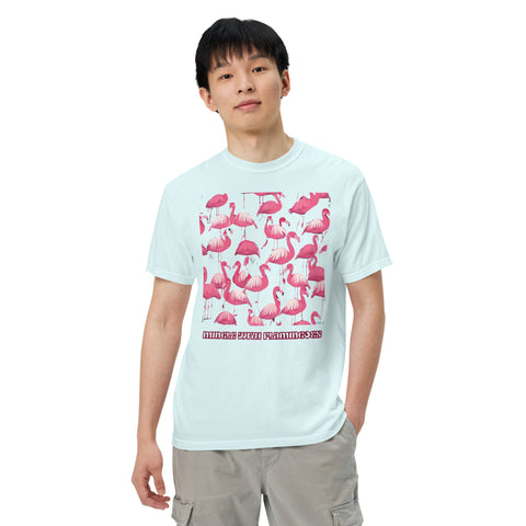 Men's Mingle with Flamingoes Premium T-shirt