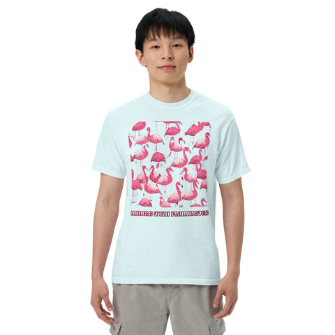 Men's Mingle with Flamingoes Premium T-shirt