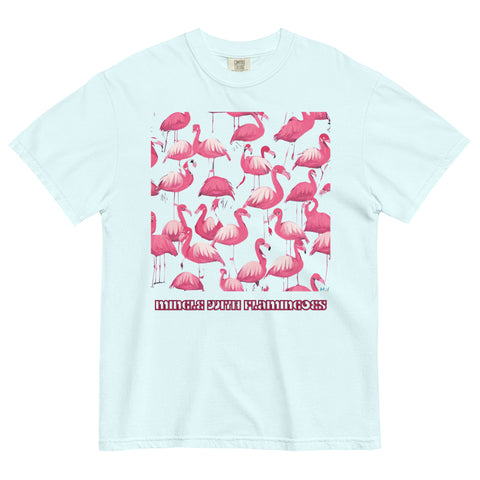 Women's Mingle with Flamingoes Premium T-shirt