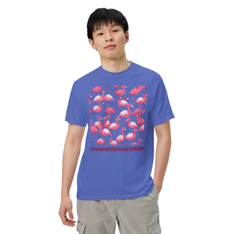 Men's Mingle with Flamingoes Premium T-shirt