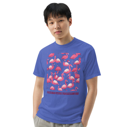 Men's Mingle with Flamingoes Premium T-shirt
