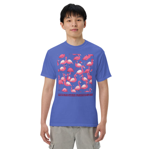 Men's Mingle with Flamingoes Premium T-shirt