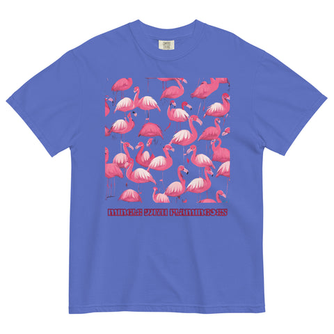 Women's Mingle with Flamingoes Premium T-shirt