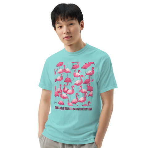 Men's Mingle with Flamingoes Premium T-shirt