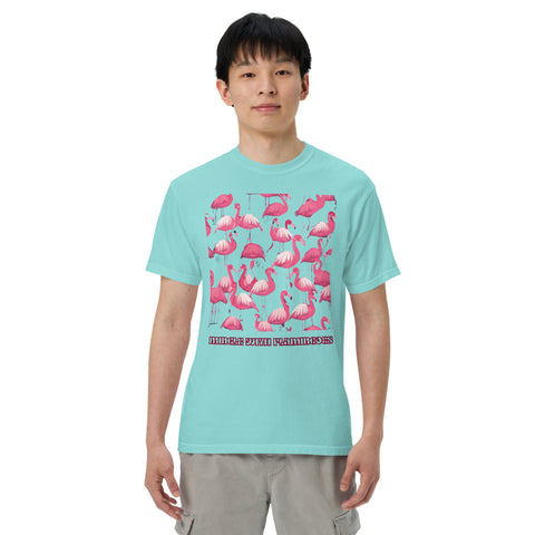 Men's Mingle with Flamingoes Premium T-shirt
