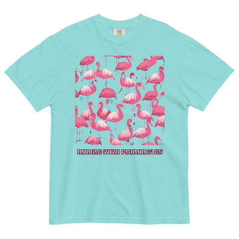 Women's Mingle with Flamingoes Premium T-shirt
