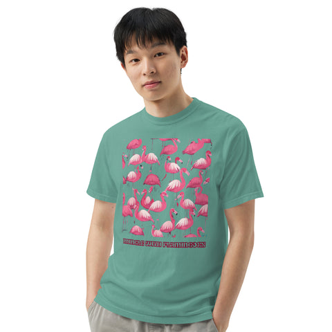 Men's Mingle with Flamingoes Premium T-shirt