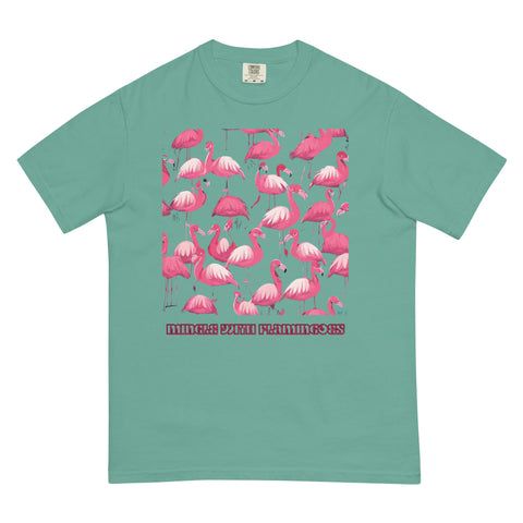 Women's Mingle with Flamingoes Premium T-shirt