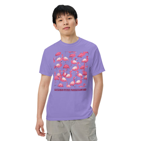 Men's Mingle with Flamingoes Premium T-shirt
