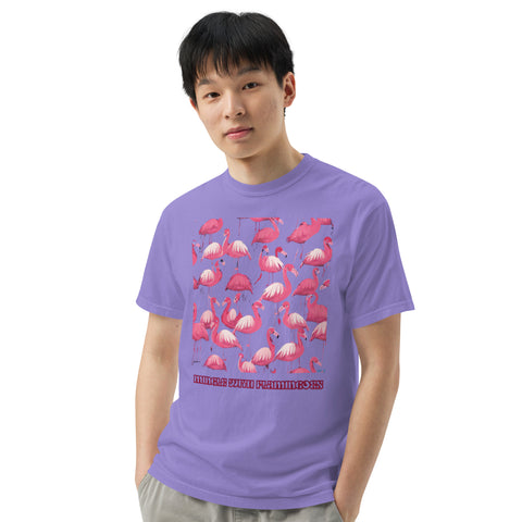 Men's Mingle with Flamingoes Premium T-shirt