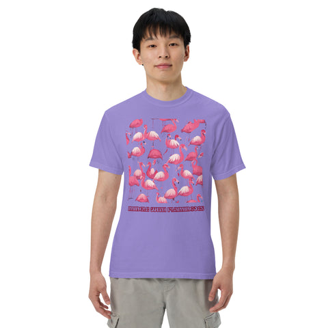 Men's Mingle with Flamingoes Premium T-shirt