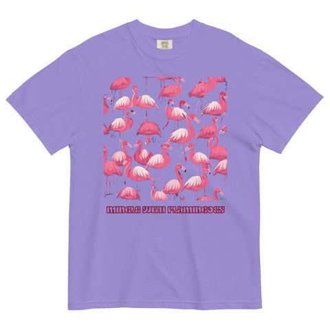 Women's Mingle with Flamingoes Premium T-shirt