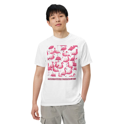 Men's Mingle with Flamingoes Premium T-shirt