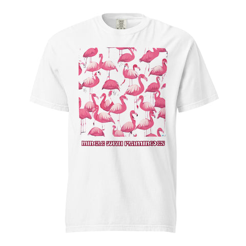 Men's Mingle with Flamingoes Premium T-shirt