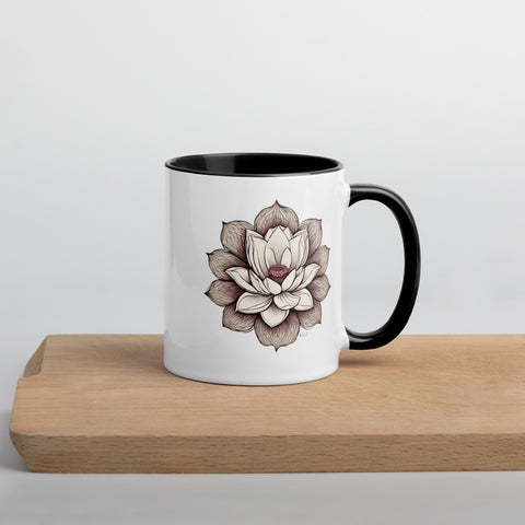 Lotus Mug with Color Inside